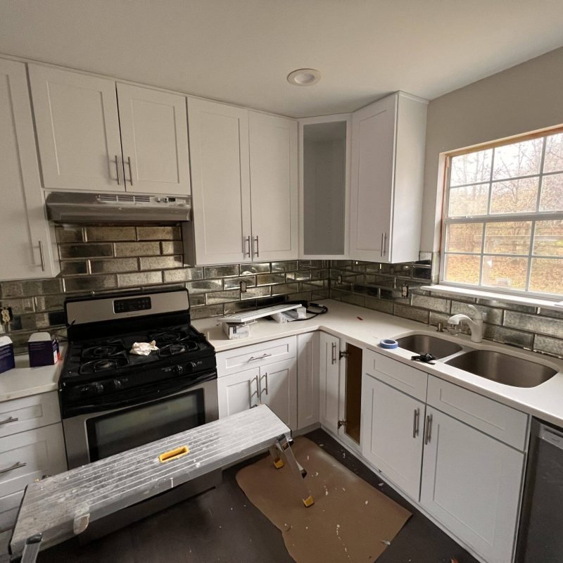 kitchen being renovated